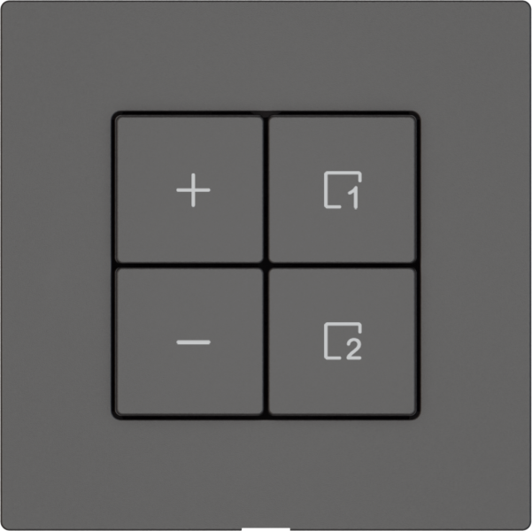 Station secondaire variateur EDIZIO.liv Wiser SNAPFIX® 1 scène 4 touches grf 