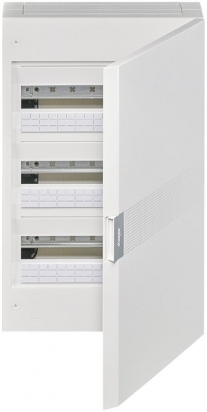 Quadro di distribuzione AP Hager vega 3 file 18UM porta IP40 400×625×146mm 