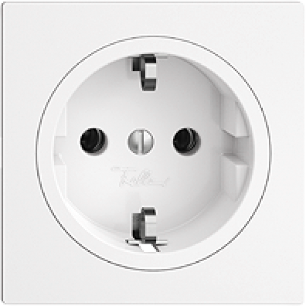 Presa Feller EDIZIOdue Schuko 16A 230V 60×60mm bianco 