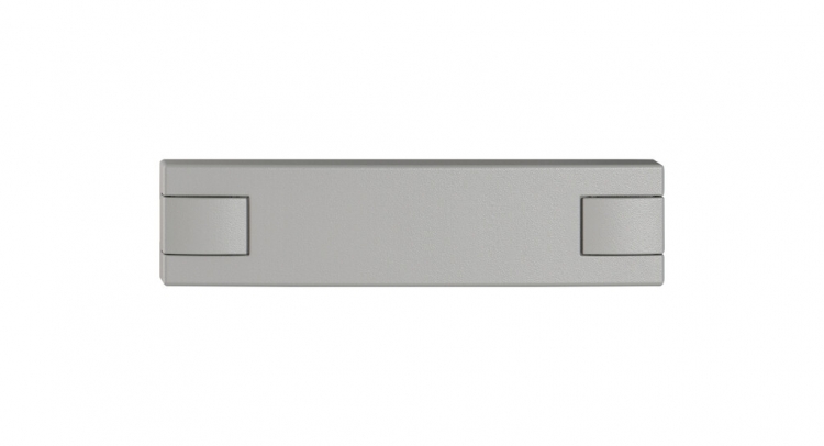 Poussoir 1/4 EDIZIO.liv SNAPFIX® p.KNX&UNI s.LED comm.à 2 touches grc 