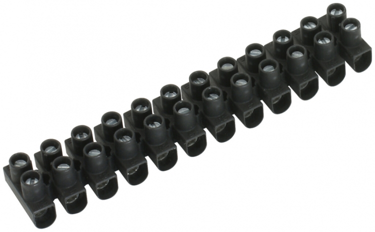 Morsettiera Electro Terminal 12P 4…16mm² 450V nero 