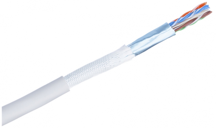 Cavo d'installazione R&M C6A-U/UTP-4P-2 Cca AWG23-650MHz grigio 