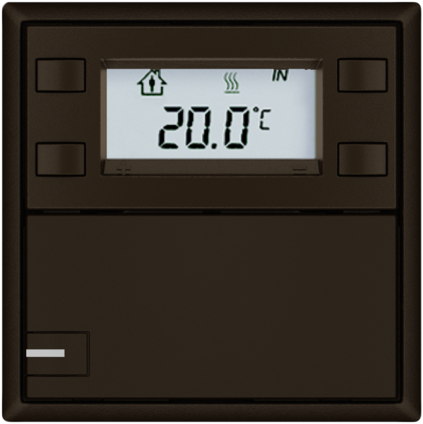 Poussoir RTH EDIZIO.liv SNAPFIX® a.RGB-LED 1×touche comm.1T br 