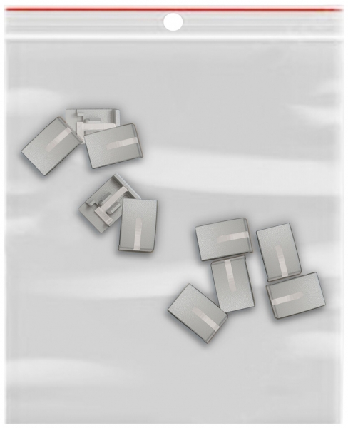 Elemento laterale EDIZIO.liv SNAPFIX® p.KNX UNI&zeptrion 10 pezzi con LED grc 