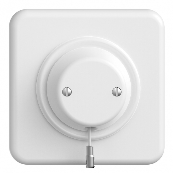 Kit frontal ENC STANDARDdue blanc pour interr. & contact à tirage 