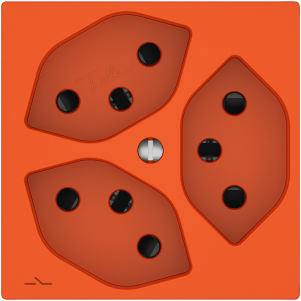 Steckdose EDIZIO.liv SNAPFIX® 3×T13 1×S mit Shutter or 