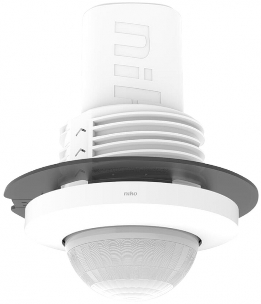EB-Präsenzmelder Niko P42LR 360° Master 230V 2K 32…37m IP20 weiss 