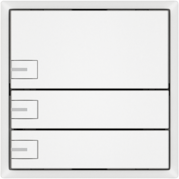 Poussoir KNX RGB EDIZIO.liv SNAPFIX® capteur temp.RGB-LED 3× comm.1T bc 