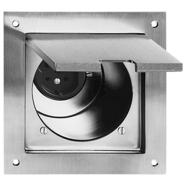 Presa INS FH T25 grd.III nero/ottone nichelato 