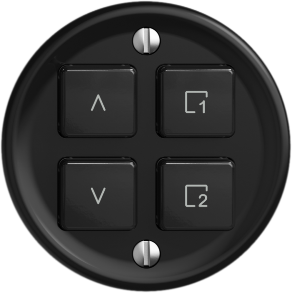 Stazione sec.tapparelle STANDARDdue Wiser SNAPFIX® 1 scena 4 tasti ne 