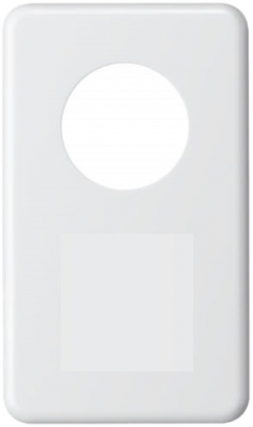Plaque de recouvrement I-I 43mm+pleine blanc 
