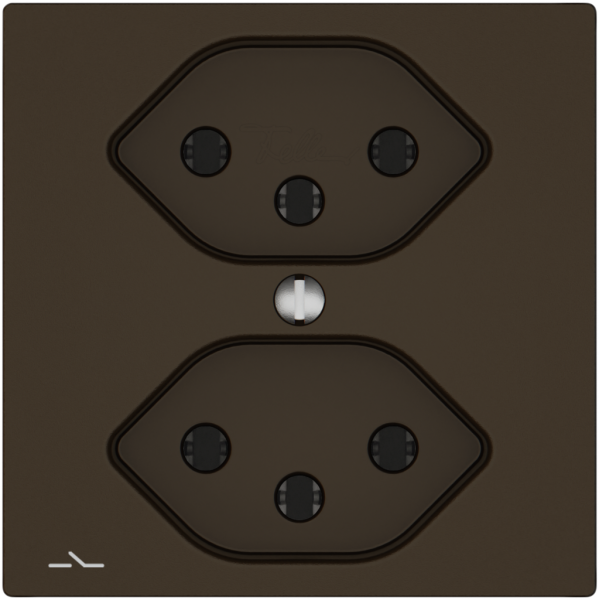 Prise EDIZIO.liv SNAPFIX® 2×T13 1×S br 