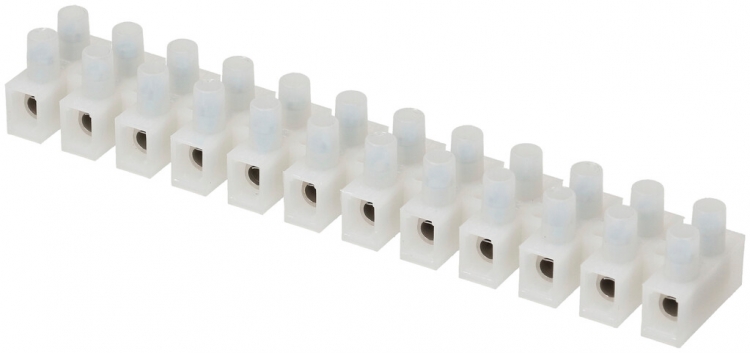 Barrette de bornes Adels-Contact 12P 0.5…6mm² 41A 500V blanc 