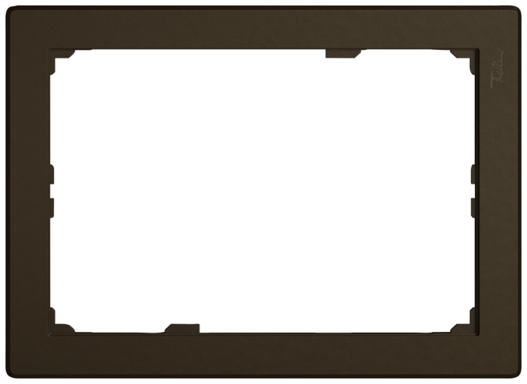 Plaque frontale EDIZIO.liv SNAPFIX® pour KNX-Panel 7" 120×180 mm br 