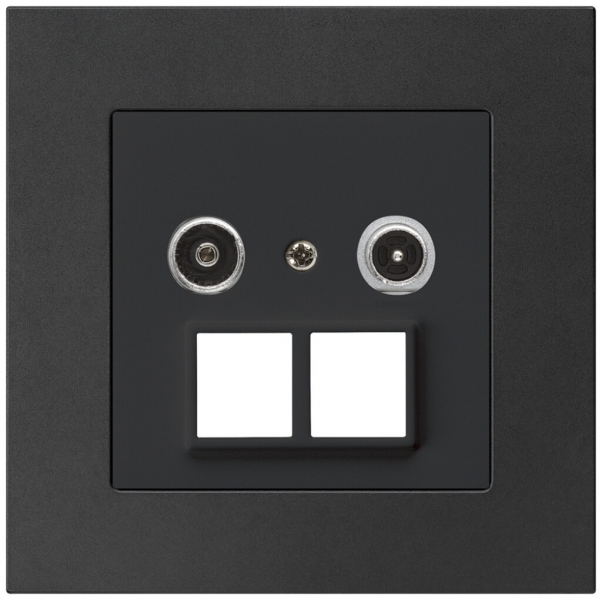 Prise multimédia ENC kallysto.pro R/TV 14dB 2GHz noir 