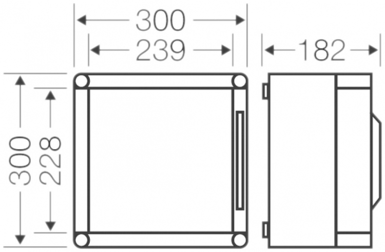 Scatola per apparecchio Hensel Mi0221 