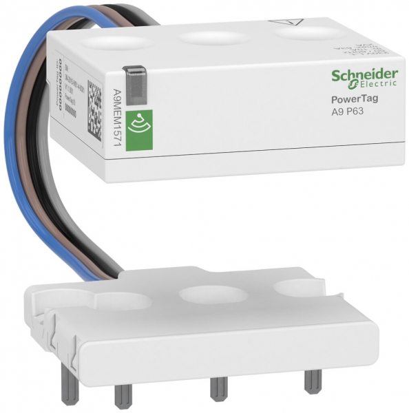 Sensore energia Schneider Electric senza fili PowerTag P 3PN alto max.63A 