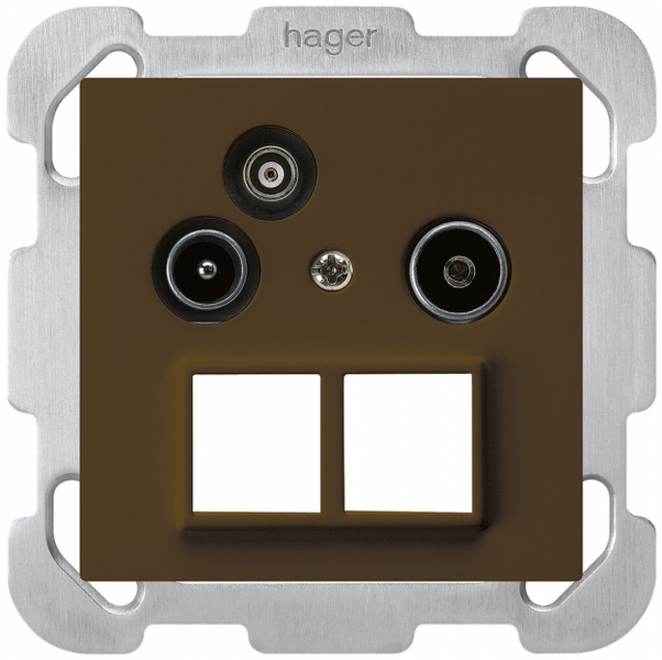 UP-Antennendose R/TV-Daten kallysto HMS B 2GHz 19db braun 