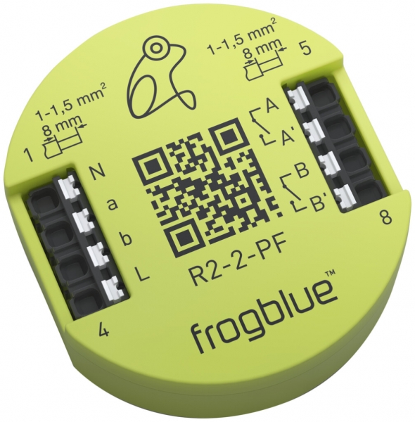 Relais RF INC frogblue frogRelay2-2-PF, 2 canaux 230V max. 6A, 2 entrées 