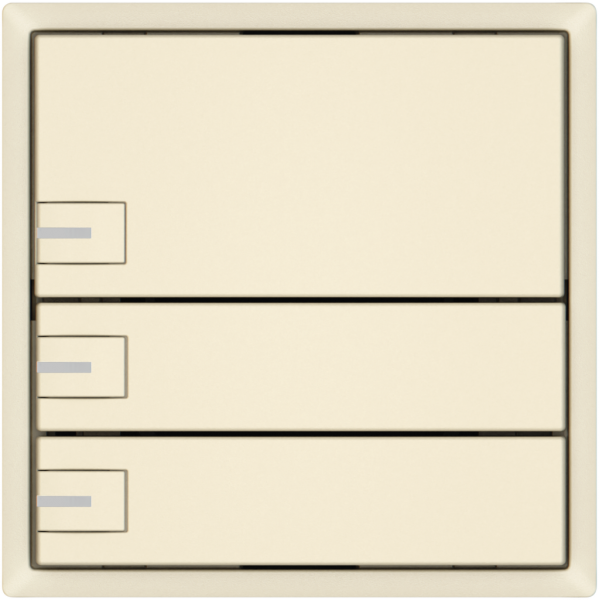 Poussoir KNX RGB EDIZIO.liv SNAPFIX® capteur temp.RGB-LED 3× comm.1T cr 