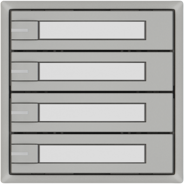 Pulsante KNX RGB EDIZIO.liv SNAPFIX® sensore temp.RGB-LED targ.4× com.1T grc 