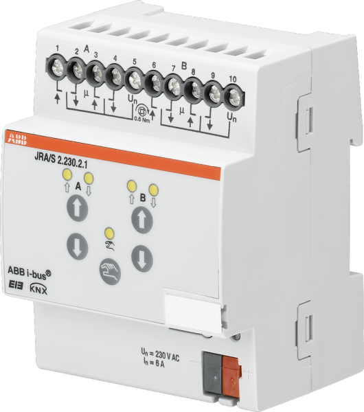 Actionneur de jalousie KNX AMD 2-fois 6A 230VAC, manuel 