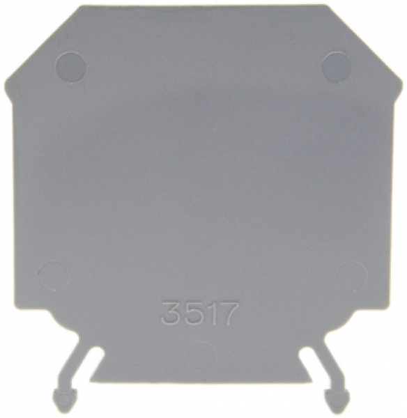 Parete d'estremità 10mm² grigio 