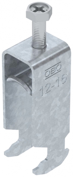 Fixation rapide BET 2056 pied à H métal 12…16mm 2×câble acier Zn-ch-im 