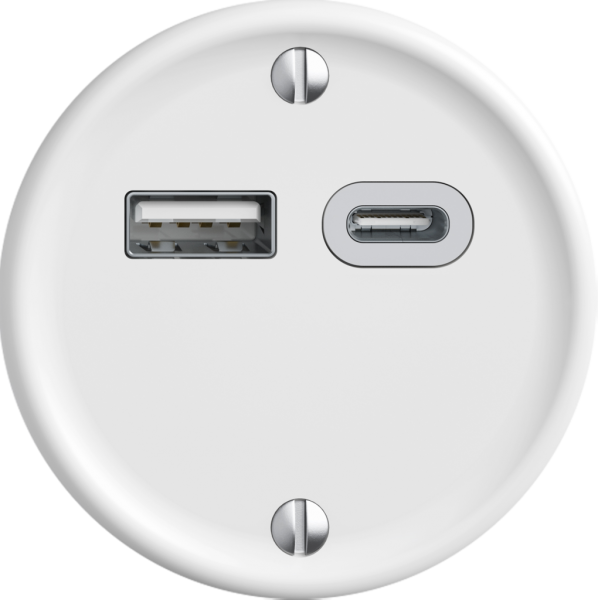 Presa di carica USB STANDARDdue SNAPFIX® 230V AC 18W 1×USB A 1×USB C bi 