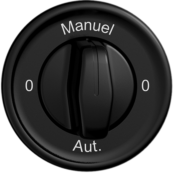 Interrupteur rotatif STANDARDdue SNAPFIX® manette 2/1L 0-Manuel-0-Auto no 