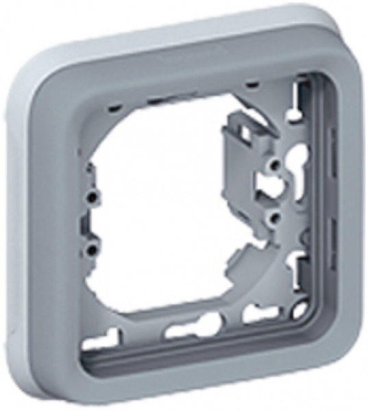 Placca di montaggio INC PLEXO 1×1 grigio 