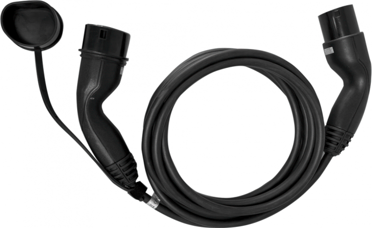 Cavo di ricarica liscio 32A trifase tipo 2, 5m (fino a 22kW) 