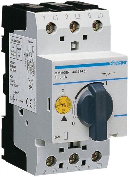 Salvamotore Hager 4…6.3A 