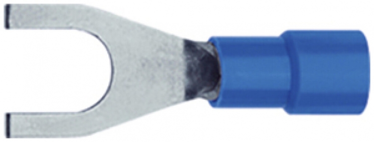 Cosse à sertir forme fourche Ferratec M5 isolé PC 1.5…2.5mm² bleu 100 pièces 
