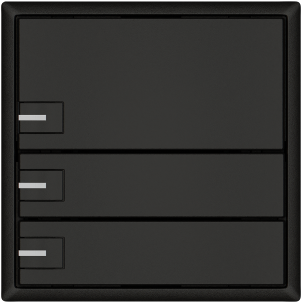 Poussoir KNX RGB EDIZIO.liv SNAPFIX® capteur temp.RGB-LED 3× comm.1T no 