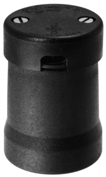 Illuminationsfassung Woertz E27 Isolierstoff schwarz 