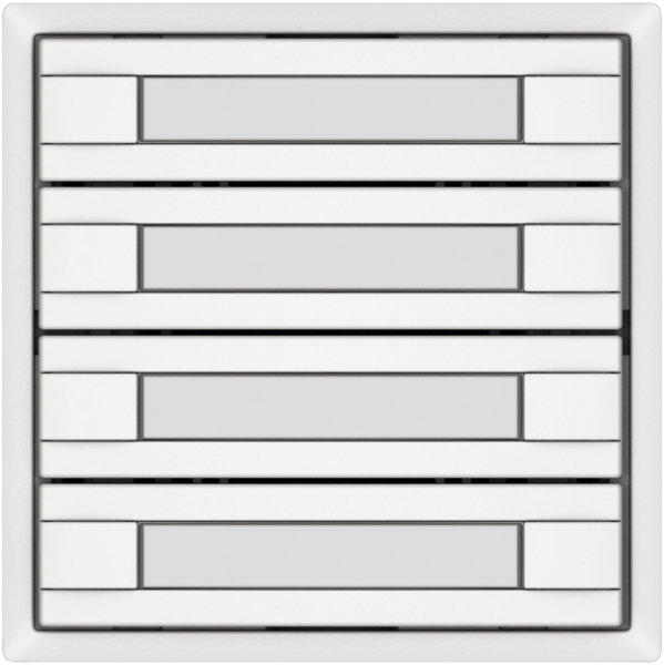Pulsante KNX RGB EDIZIO.liv SNAPFIX® sensore temp.s.LED targ.4× com.2T bi 