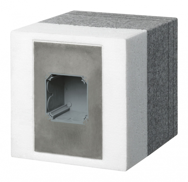 Supporto apparecchio con scatola da incasso grd.1/E, 260…300mm 