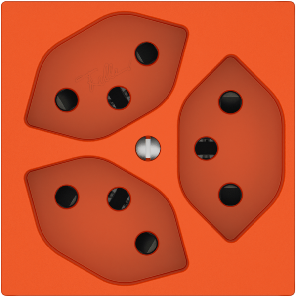 Presa EDIZIO.liv SNAPFIX® 3×T13 con shutter ar 