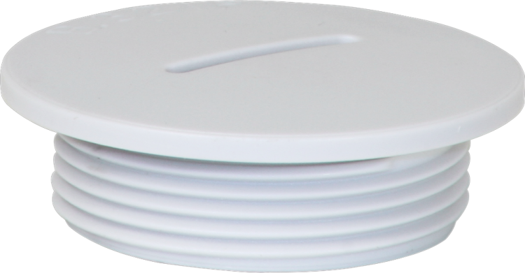 Tappo con bordo PS M32 grigio chiaro 