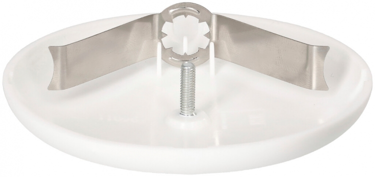 Rosace de plafond MH clips à ressort Ø95×13mm blanc 