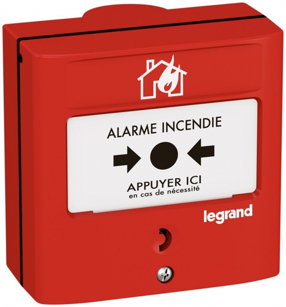 AP contact d'alarme Legrand rouge 