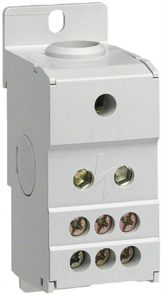 Blocco ripartitore Hager 160A 1L 1×10…70mm² 6×2.5…16mm² 