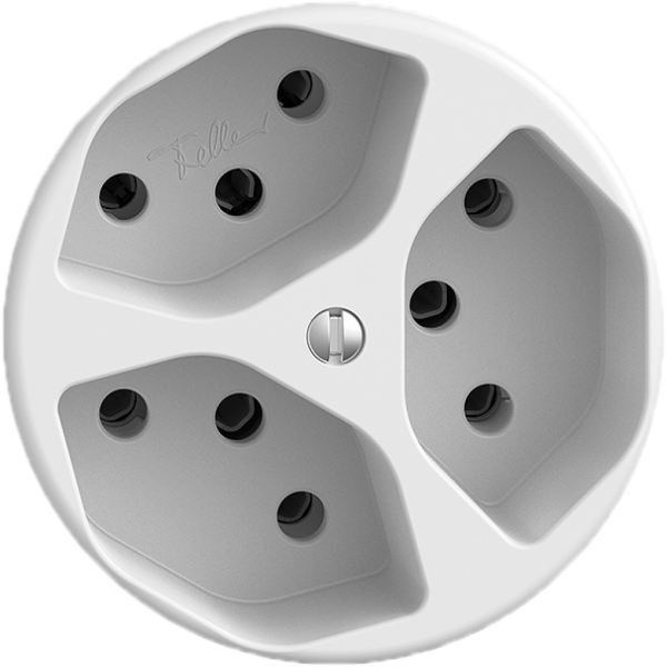 Presa INC STANDARDdue 3×T13 3×S bianco 