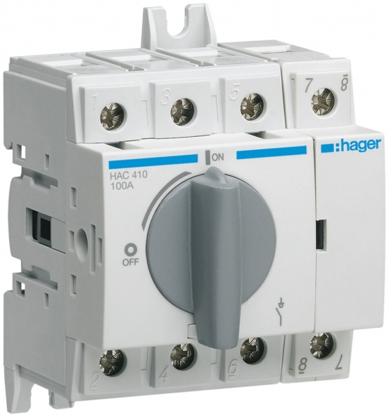 Interruttore sezionatore Hager HAC410 4L 100A 