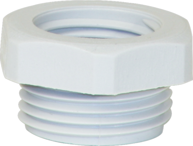 Réduction PA, extérieur M20 intérieur M16 gris, sans halogène 