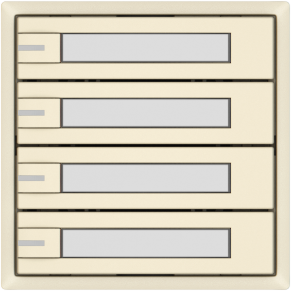 Poussoir KNX RGB EDIZIO.liv SNAPFIX® capteur temp.RGB-LED étiqu.4×com.1T cr 