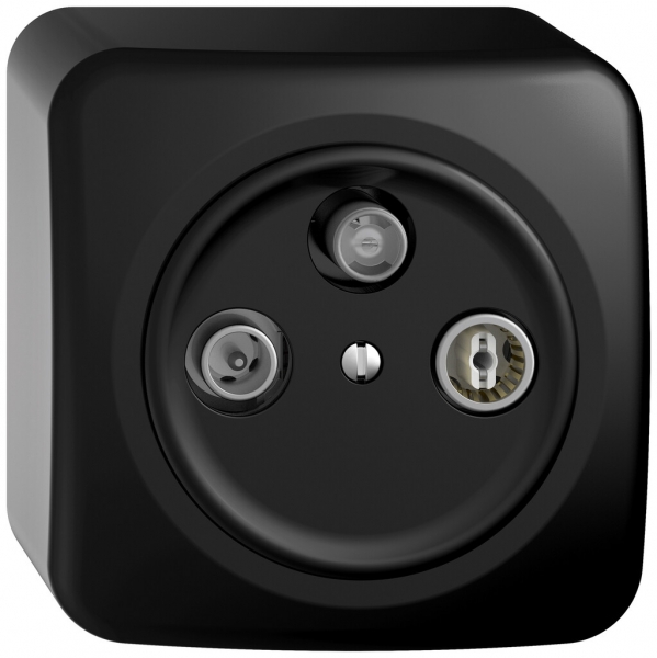 Prise antenne AP TV-R-SAT STANDARDdue SNAPFIX® DB53 prise de dérivation no 