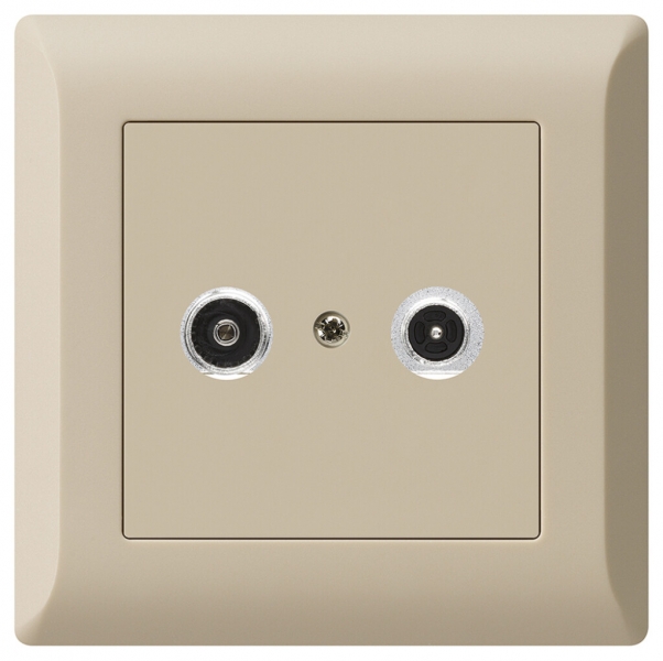 Prise antenne ENC kallysto.line R/TV 23dB 2GHz beige 