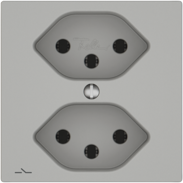 Prise EDIZIO.liv SNAPFIX® 2×T13 1×S grc 